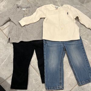 18 month baby boy outfit bundle | ralph Lauren and cat and Jack